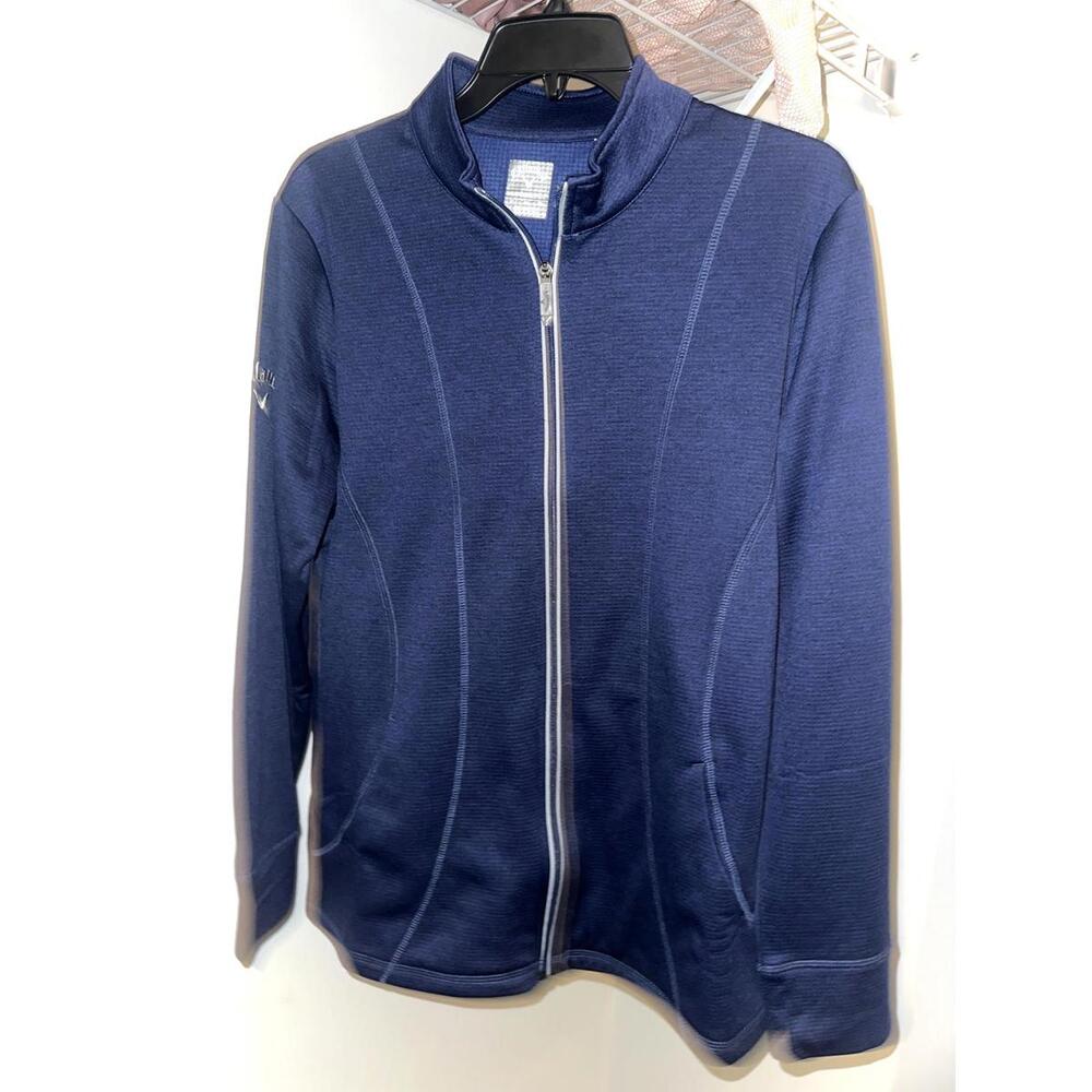Callaway Women's Full-Zip Performance Golf Jacket – Navy Blue – Size XL